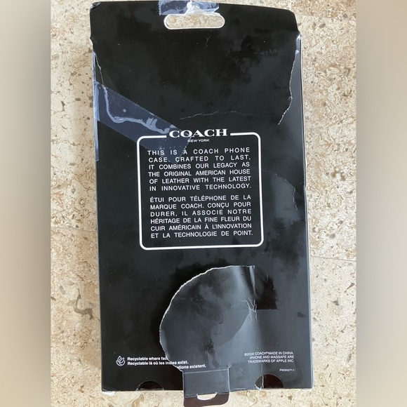 COACH iPhone 15 Pro Max Protective Case MagSafe Signature C Clear Phone Cover - Picture 6 of 8